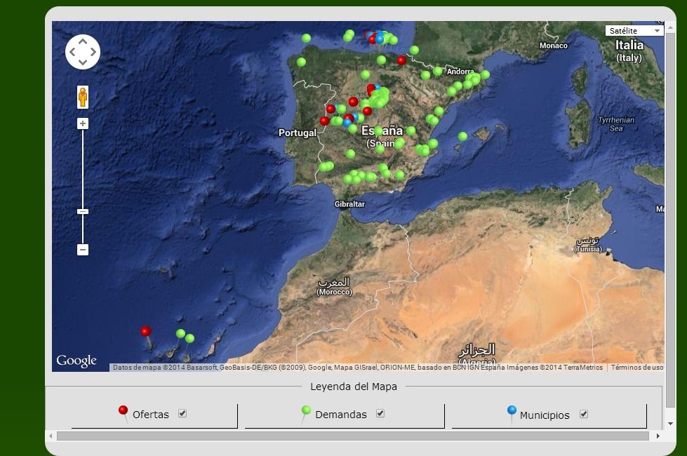 mapa banco tierras